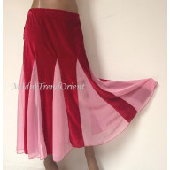 sametová sukně s klíny- výprodej